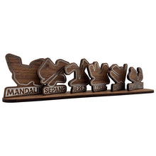 Load image into Gallery viewer, MotoGP Iconic Race Tracks with Stand (Walnut Veneer Coasters with Steel Inlay)