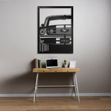 Load image into Gallery viewer, 1967 Ford Mustang Fastback - Raised Metal Wall Art - 80x60cm