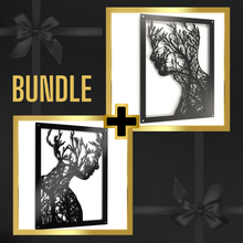 Load image into Gallery viewer, BUNDLE - Tree Man + Tree Woman Metal Wall Art