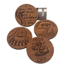Load image into Gallery viewer, Hiss-terical Snake Coasters