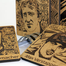 Load image into Gallery viewer, F1 Champions Coaster Collection 1 - Set Of 6 - By Unexpected Worx