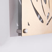 Load image into Gallery viewer, Golden Tropical Leaves Metal Wall art