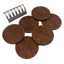 Load image into Gallery viewer, Scale Walnut Coasters With Metal Base