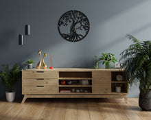 Load image into Gallery viewer, Tree of Life Wall Art 3 - Metal In Satin Black Finish - By Unexpected Worx