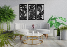 Load image into Gallery viewer, Tropical Leaves Raised Metal Wall Art - By Unexpected Worx