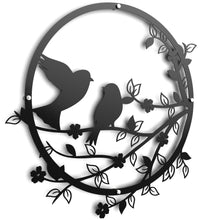 Load image into Gallery viewer, Tweety Birds Wall Art - Metal in Satin Black