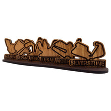 Load image into Gallery viewer, MotoGP Iconic Race Tracks with Stand (Red Oak Veneer Coasters)
