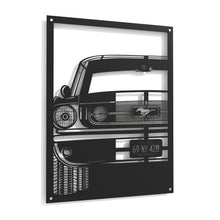 Load image into Gallery viewer, 1967 Ford Mustang Fastback - Raised Metal Wall Art - 80x60cm
