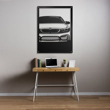 Load image into Gallery viewer, BMW M4 F82 - Raised Metal Wall Art - 80x60cm
