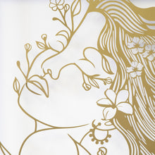 Load image into Gallery viewer, Metallic Gold - Wildflower Breeze - Raised Metal Wall Art - 80x60cm
