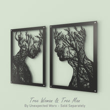 Load image into Gallery viewer, BUNDLE - Tree Man + Tree Woman Metal Wall Art
