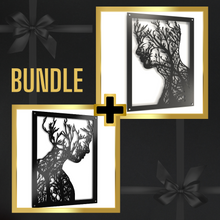 Load image into Gallery viewer, BUNDLE - Tree Man + Tree Woman Metal Wall Art
