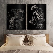 Load image into Gallery viewer, Race Rituals (Pair) - Raised Metal Wall Art - 122.5x80cm
