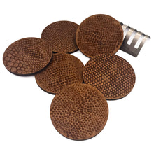 Load image into Gallery viewer, Scale Walnut Coasters With Metal Base
