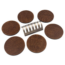Load image into Gallery viewer, Scale Walnut Coasters With Metal Base
