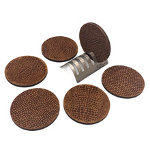 Load image into Gallery viewer, Scale Walnut Coasters With Metal Base
