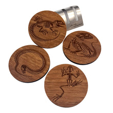 Load image into Gallery viewer, Skelesip Reptile Coasters

