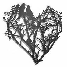 Load image into Gallery viewer, Ivy Heart Raised Metal Wall - By Unexpected Worx
