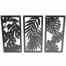 Load image into Gallery viewer, Tropical Leaves Raised Metal Wall Art - By Unexpected Worx
