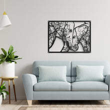 Load image into Gallery viewer, Mothers Warmth - Raised Metal Elephant Wall Art 
