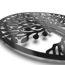 Load image into Gallery viewer, Tree of Life Wall Art 1 - Metal In Satin Black Finish
