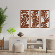 Load image into Gallery viewer, Rusted Tropical Leaves Metal Wall Art - By Unexpected Worx
